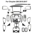 thumbnail image 1 of Real Bright Soft Car Interior Carbon Fiber Sticker Decoration34Pcs Carbon Fiber Full Interior Kit Cover For Chrysler 200 2015-2017Auto Car Protection Interior Accessories, 1 of 8