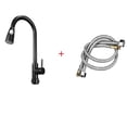 thumbnail image 3 of Stoneway Kitchen Faucet with Pull Down Sprayer Black, High Arc Single Handle Kitchen Sink Faucet with Hose, Commercial Modern rv Solid Brass Kitchen Faucets, Matte Black, 3 of 10