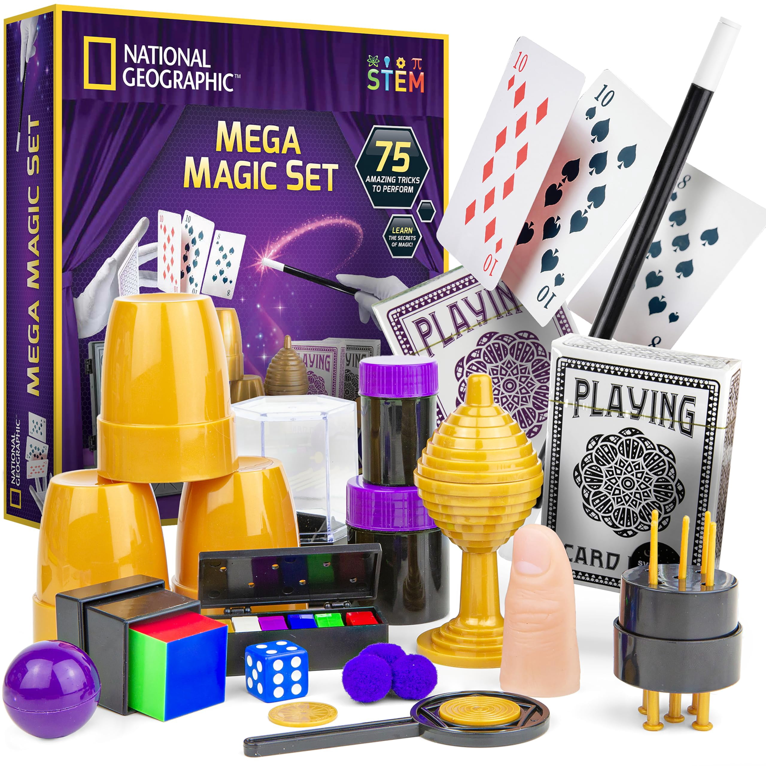 National Geographic Kids Magic Set - 45 Magic Tricks for Kids with Step-by-Step Video Instructions from a Professional Magician, Toys for Boys & Girls, Magic Kits & Accessories - Canada
