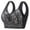 Black, variant on Tbopshirt Wirefree Sports Bras,Stretch Push-Up Womens Bras,Women's Lace,Ice,and Seamless Back Integrated Fixed Coaster,Large Chest,and No Steel Ring Gathered Underwear