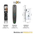 thumbnail image 4 of Cerradura Digital Inteligente Daxxon DR8PLUS CAM Con Cámara 5 Métodos de Apertura Gris, 4 of 9