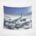 thumbnail image 1 of ABPHQTO Tapiz de pared de un avión de pasajeros moderno 128x150 cm Tapices para colgar en la pared, 1 of 3