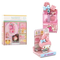 Hamee Sanrio Hello Kitty and Friends 'Konbini' Cute Building Blocks Figure Set – [Birthday Gift, Party Favor, Gift Basket Filler, Stress Relief, Collectible Toy, Sanrio Fan, Relaxation] - My Melody
