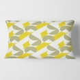 thumbnail image 2 of Designart Abstract Retro Geometric II' Mid-Century Modern Throw Pillow - 12x20, 2 of 2
