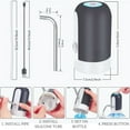 thumbnail image 6 of Water Bottle Pump,ODDPC Automatic Electric Drinking Water Pump, USB Charging Water Dispenser, Water Pump for  5 Gallon, 6 of 6