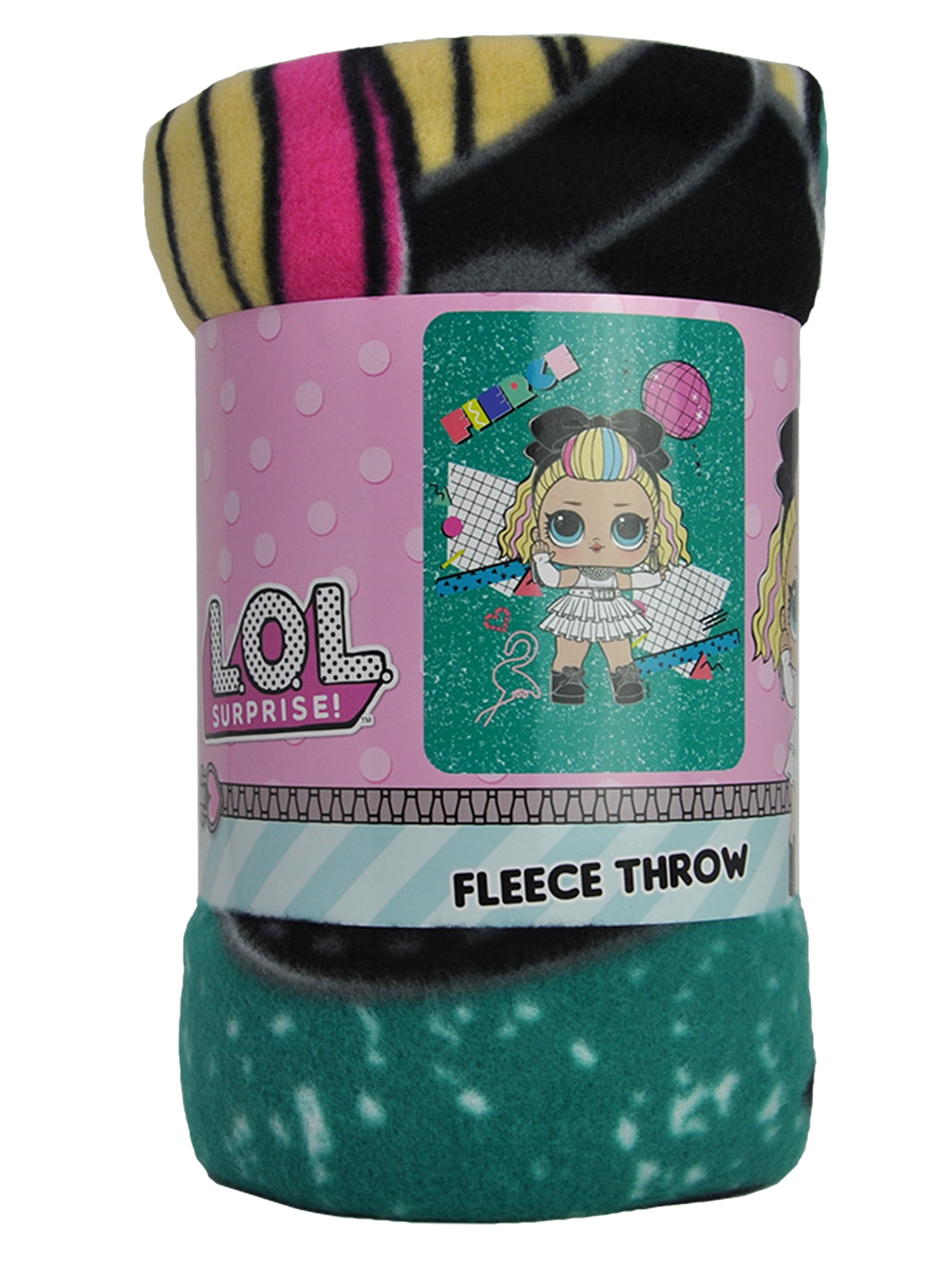 LOL Surprise Throw Blanket Fleece 45" x 60" Soft Fleece Born Rocking