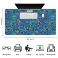 thumbnail image 5 of Long Mouse Pads for Desk,Blue Cartoon Dinosaurs Landscape Pattern Desk Mats on Top Of Desks, Desk Mouse Pad Extra Large with 3mm Non-Slip Base and Stitched Edge for Gaming,Office,Work,Home 47.3"x23.6", 5 of 6