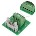 thumbnail image 2 of Conector de bloque de terminales PLC, módulo de interfaz de montaje en riel DIN con cabezal macho de 10 pines IDC10P, placa de conexión PLC de grado profesional, 2 of 8
