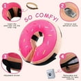 thumbnail image 4 of Clackibukvyz Pet Recovery Collar & Cone, Inflatable Dog Collar to Prevent Pets from Touching Stitching, for Dogs, Pink, Large (1 Pack), 4 of 7