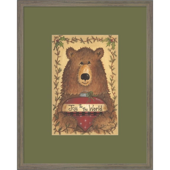 Great Art Now Joy to the World? by Mary Ann June, Framed Wall Art, 16W x 20H