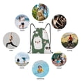 thumbnail image 6 of Sikiie Alpaca Faces Drawstring Backpack Drawstring Bags, Draw String Back Bag for Sports, Gym, Travel, Swimming, Beach-Small, 6 of 6