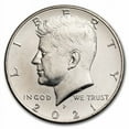 thumbnail image 2 of 2021-P Kennedy Half Dollar 20-Coin Roll BU, 2 of 3