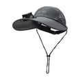 thumbnail image 2 of Solar Powered Wide Brim Hat with Fan, 360° Rotatable Fan Head, Dual Solar and USB Charging 650mAh Battery, Breathable Mesh for Outdoor Hiking Fishing Travel, 2 of 6