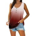thumbnail image 2 of Plus Size Blouse for Women Women Summer Sleeveless Casual Printed O Neck T Shirt Tops, 2 of 7