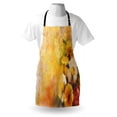 thumbnail image 3 of Yellow Flower Apron Oil Painting Style Bouquet of Rose Daisy Gerbera Flowers Grunge Display, Unisex Kitchen Bib Apron with Adjustable Neck for Cooking Baking Gardening, Mustard Orange, by Ambesonne, 3 of 3