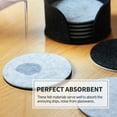 thumbnail image 2 of Betus Round Felt Coasters 8pc Bulk Set with Holder - Drink Absorbent, Heat-Resistant, Reusable Saucer Pad for Glasses, Cup, Housewarming Gift & Wedding Supplies, 2 of 6
