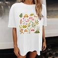 thumbnail image 5 of Htigea Cute Graphic Tees for Women Oversized Summer T Shirts Casual Short Sleeve Crewneck Tops White M, 5 of 7