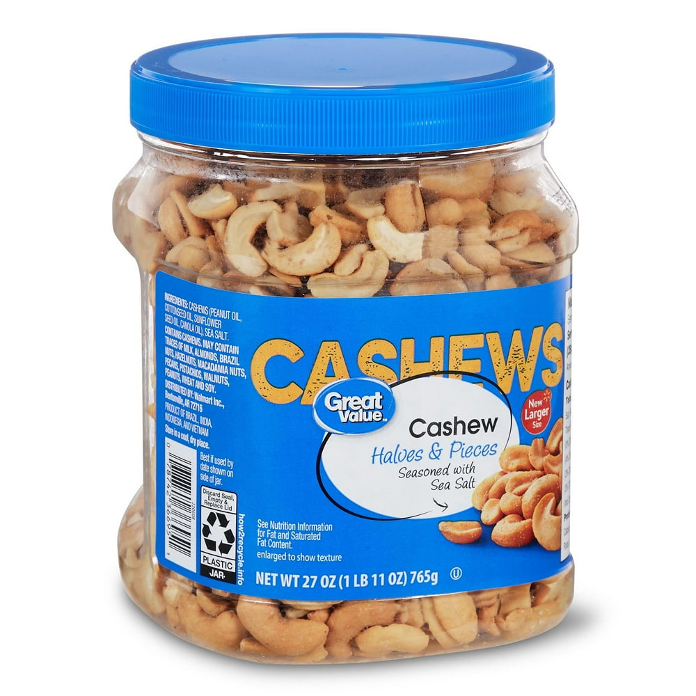 Great Value Cashew Halves & Pieces, 27 oz