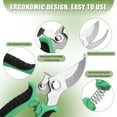 thumbnail image 4 of topjuju 5 Pack Garden Pruning Shears Stainless Steel Blades, Handheld Scissors Set with Gardening Gloves, Heavy Duty Garden Bypass Pruning Shears, Tree Trimmer Secateurs, Hand Pruner, 4 of 7