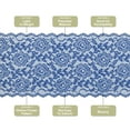 thumbnail image 4 of Unique Bargains 7 Inch Wide 5 Yard Lace Ribbon Floral Pattern Navy Lace Trim Ribbon for Sewing Making, and DIY Crafts, 4 of 5