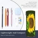thumbnail image 3 of Disketp Sunflower Estuche Organizador de Lápices de Cuero, Estuche de Oficina con Cremallera para Bolígrafo y Lápiz, 3 of 6