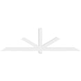 thumbnail image 2 of 96"W x 28"H x 4"D x 4"F, 7/12 Pitch, Kennewick Architectural Grade PVC Gable Bracket, 2 of 8