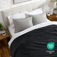 thumbnail image 6 of Bare Home Microplush Fleece Textured Blanket - 300 GSM - Fuzzy Microfleece - Soft & Plush - Throw, Black, 6 of 8