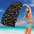 thumbnail image 5 of SPOORYYO Microfiber Beach Towel Super Lightweight and Colorful Bath Towel, Sandproof Beach Blanket, Multi-Purpose for Travel and Poolside, 30x60 Inch, 5 of 6