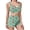 Green, variant on Fengactive Women's Sexy Lip Print Pajamas Set Soft Winter 2 Piece Loungewear Plush Crop Tank Top and Shorts Sleepwear Sets