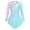 Light Blue, variant on TiaoBug Kids Girls Long Sleeves Ballet Dance Gymnastic Leotard Sequins Skating Dress Lavender 8