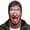 F, variant on Old Man Ski Mask, Realistic 3D Printed Full Face Balaclava With Neck Coverage, Novelty Winter Face Cover for Skiing Snowboarding Outdoor Parties and Funny Gifts