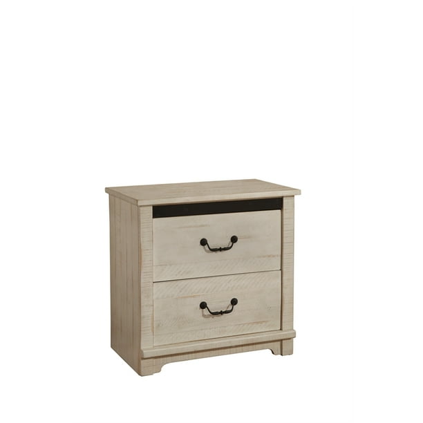 Martin Svensson Home Coastal Farmhouse 2 Drawer Nightstand Antique