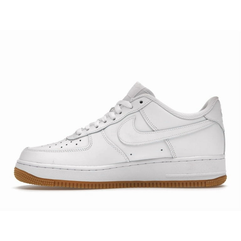 Nike Men's Air Force Low '07 White Gum Basketball Shoes, from
