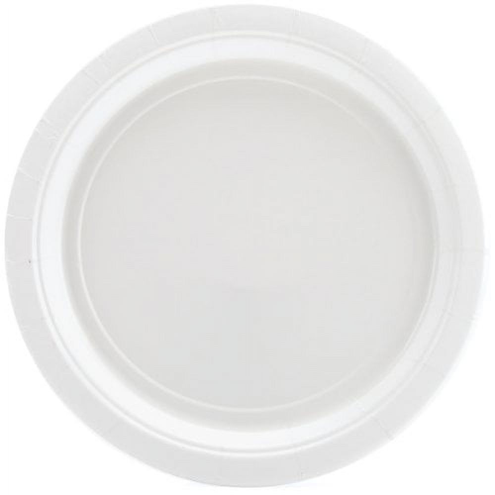 9" Paper Lunch Plates, White, 50 ct - image 2 of 2