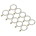 thumbnail image 1 of Unique Bargains Curtain Rings with Clips, 14pack Drapery Curtain Clip Rings, 3 Inch Curtain Clip Rings Hooks (Bronze), 1 of 5