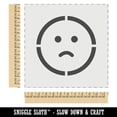 thumbnail image 2 of Sad Frown Face Emoticon DIY Cookie Wall Craft Stencil - 11.5 Inch, 2 of 5