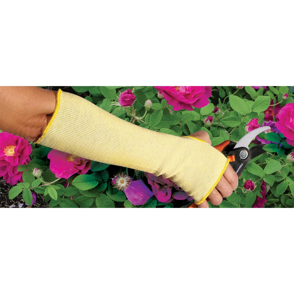Cut Resistant Gardening Sleeves ATA Fibers with ANSI Level 4 Cut Res