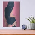 thumbnail image 4 of Luxe Metal Art 'Brunette in Black' by Giuseppe Cristiano, Metal Wall Art, 12"x16", 4 of 9