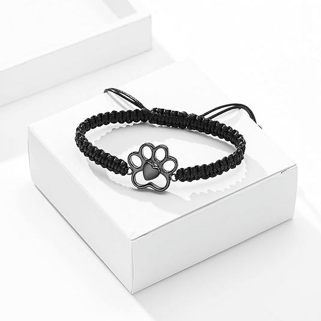 XSMZB Star Cremation Bracelet - Adjustable Braided Urn Bangle For Human Or Pet Ashes, Stainless Steel