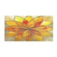 thumbnail image 2 of Yellow Red Floral Stained Glass Bath Mat 39x20 Non-Slip Bathroom Rugs Absorbent Soft Plush Quick Dry for Tub Shower Kitchen Home Decor, 2 of 8