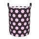 thumbnail image 1 of Fotbe Pink Groovy Disco Ball Cesto de Ropa con Asas, Cesto Impermeable de Gran Capacidad, Bolsa de Lavado para Dormitorio, Cesto de Ropa con Ruedas y Asas-Medium, 1 of 6