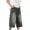 Gray, variant on Men's Hip Hop Oversized Loose Solid Color Jeans - Cropped Pants for Fashion