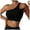 Black, variant on Sports Bras For Women Backless Bra One Shoulder Padded Bustier Push Up Gym Tops Straps Yoga Bra Workout Bra Fitness Bralette Comfy Bra Black