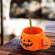 thumbnail image 5 of FELTECHELECTR 1 juego de taza de calabaza para Halloween, taza de agua con asa, taza de café de cerámica, taza de té con cuchara, 5 of 5