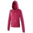 thumbnail image 1 of Awdis - Chaquetilla con capucha para mujer (Rosa chillón), 1 of 1