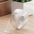 thumbnail image 2 of Ultra-Strong Double Sided Adhesive Nano Tape Transparent Reusable Waterproof Tapes Heat Resistance for Bathroom Home Decoration 16.4FT Traceless Magic Tape, 2 of 7