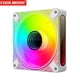 thumbnail image 5 of Ventilador con caja DM1 5V 3PIN ARGB 12V 4PIN PWM Luminoso (inverso) PC blanca, 5 of 9