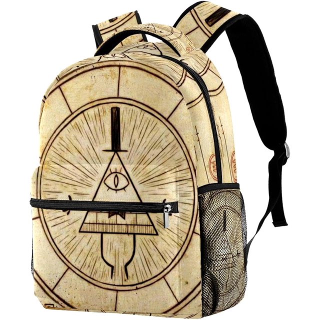 Gravity Falls Bill Cipher Wheel School Bag School Backpack for Rucksack Bookbag Travel Backpack