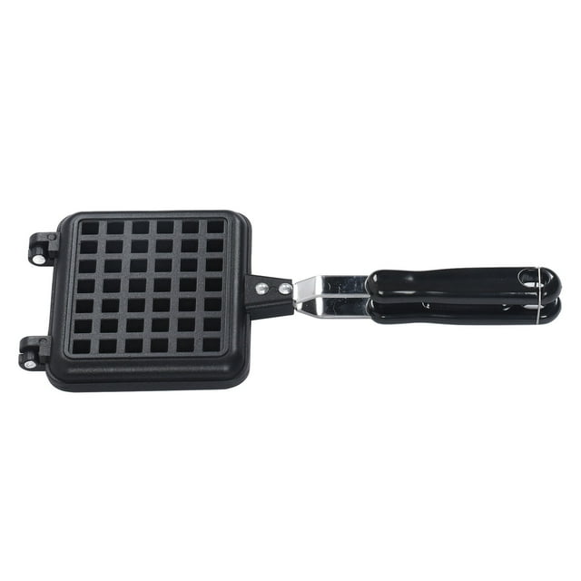 BANDEJA PARA FABRICANTES DE GAFAS, Manejo de aluminio de aluminio de fondo plano de fondo de fondo sin Palo de molde de gofres para preparar el desayuno