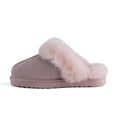 thumbnail image 4 of Aus Wooli Australia Unisex Sheepskin Wool Sydney Slippers - Pale PInk, 4 of 8